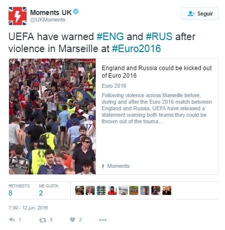 Tweet de la Eurocopa 2016